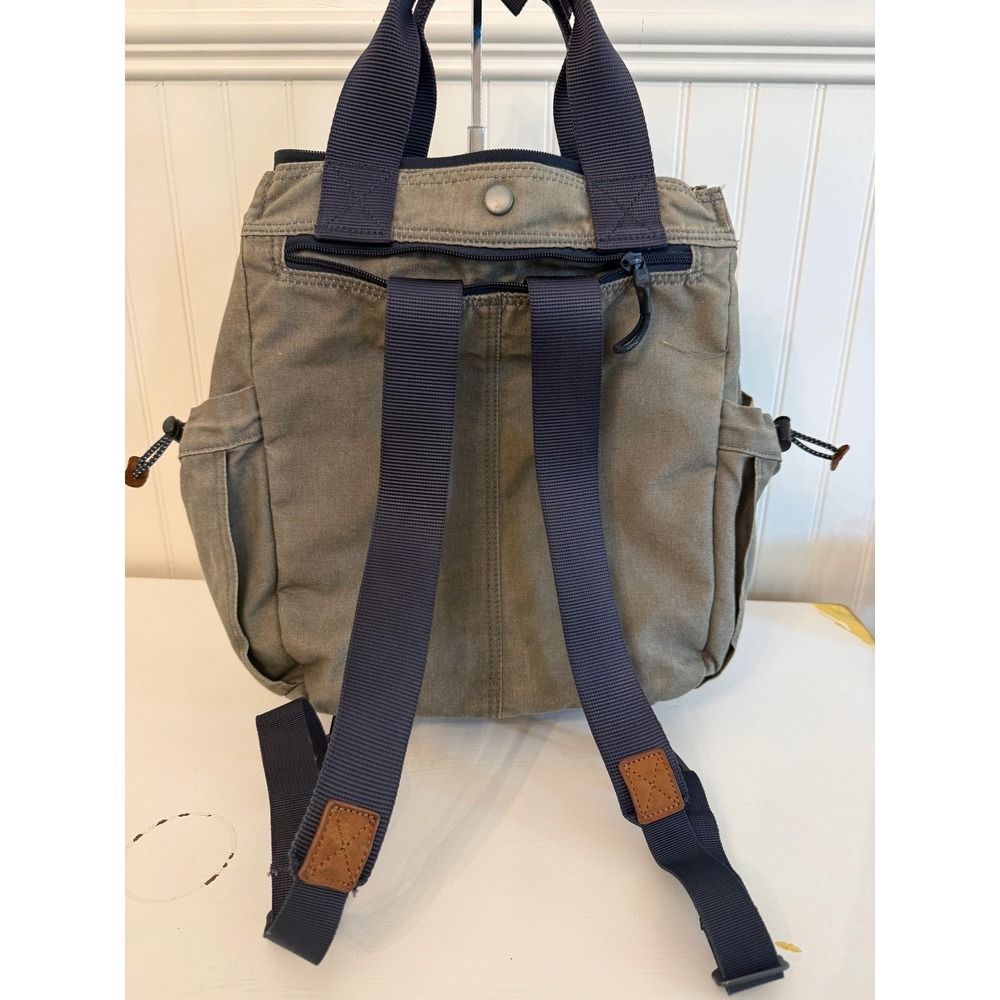 United By Blue Backpack Green Canvas Water Resistant Men Gorpcore Hiking - Picture 6 of 9